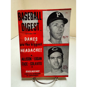 Baseball Digest September 1959 Rocky Colavito / Roy Face 1959 E.R.averages